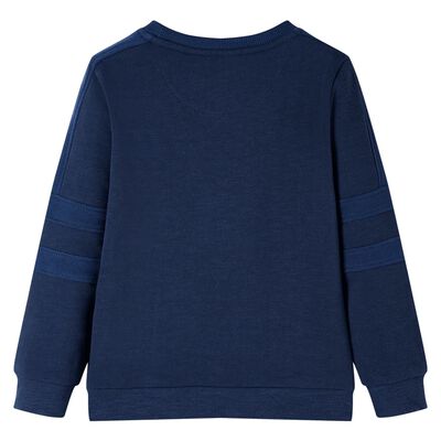 Kinder-Sweatshirt Marineblau Melange 92