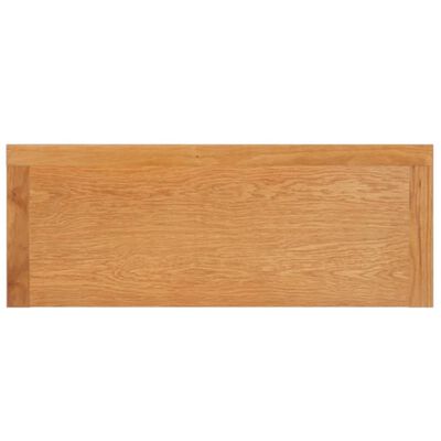 vidaXL Konsolentisch 110x35x75 cm Massivholz Eiche