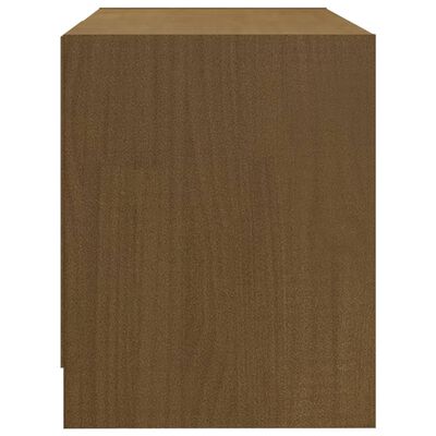 vidaXL TV-Schrank Honigbraun 80x31x39 cm Massivholz Kiefer