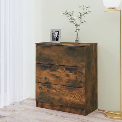 vidaXL Sideboard Räuchereiche 60x30x70 cm Holzwerkstoff