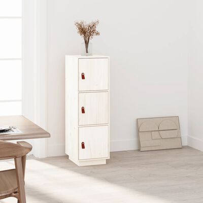 vidaXL Highboard Weiß 34x40x108,5 cm Massivholz Kiefer