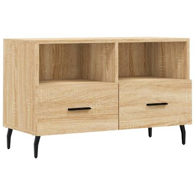 vidaXL TV-Schrank Sonoma-Eiche 80x36x50 cm Holzwerkstoff