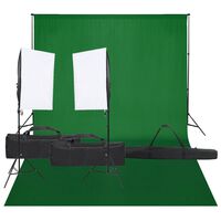 vidaXL Fotostudio-Set mit Beleuchtung und Hintergrund