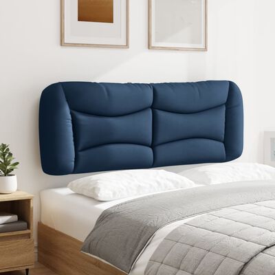 vidaXL Kopfteil-Kissen Blau 140 cm Stoff