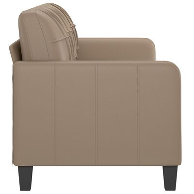 vidaXL 3-Sitzer-Sofa Cappuccino-Braun 180 cm Kunstleder