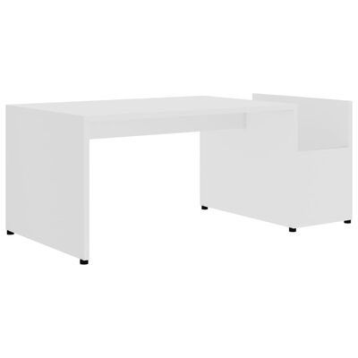 vidaXL Couchtisch Weiß 90x45x35 cm Holzwerkstoff