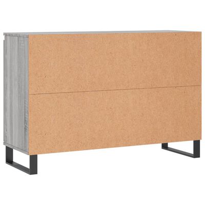 vidaXL Sideboard Grau Sonoma 104x35x70 cm Holzwerkstoff