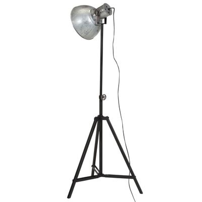 vidaXL Stehleuchte 25 W Vintage-Silber 61x61x90/150 cm E27