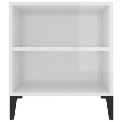 vidaXL TV-Schrank Hochglanz-Weiß 102x44,5x50 cm Holzwerkstoff