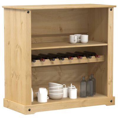 vidaXL Weinschrank Corona 107,5x51x105,5 cm Massivholz Kiefer