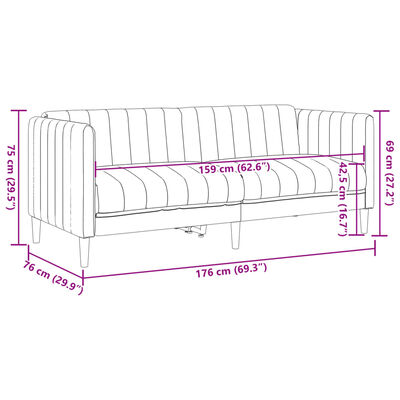 vidaXL 2-Sitzer Sofa Braun Kunstleder Wildleder-Optik