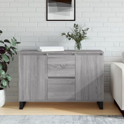 vidaXL Sideboard Grau Sonoma 104x35x70 cm Holzwerkstoff