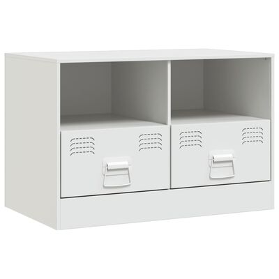 vidaXL TV-Schrank Weiß 67x39x44 cm Stahl