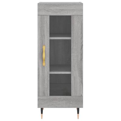 vidaXL Highboard Grau Sonoma 34,5x34x180 cm Holzwerkstoff