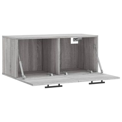 vidaXL Wandschrank Grau Sonoma 80x36,5x35 cm Holzwerkstoff