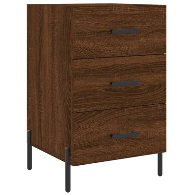 vidaXL Nachttisch Braun Eichen-Optik 40x40x66 cm Holzwerkstoff