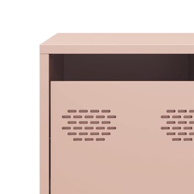 vidaXL TV-Schrank Rosa 101,5x39x43,5 cm Kaltgewalzter Stahl