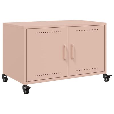 vidaXL TV-Schrank Rosa 68x39x43,5 cm Stahl