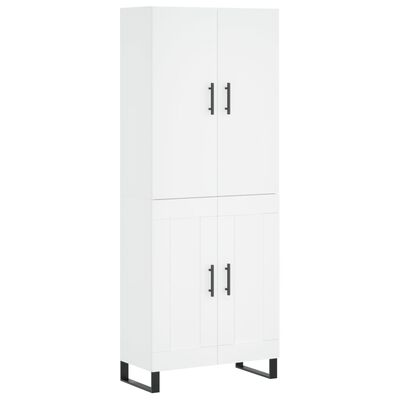 vidaXL Highboard Weiß 69,5x34x180 cm Holzwerkstoff