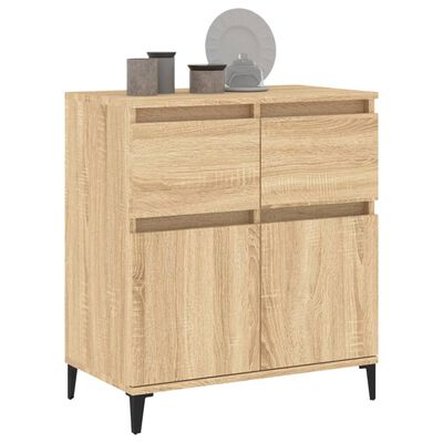 vidaXL Sideboard Sonoma-Eiche 60x35x70 cm Holzwerkstoff