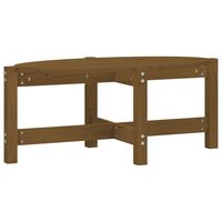 vidaXL Couchtisch Honigbraun 87x48x35 cm Massivholz Kiefer