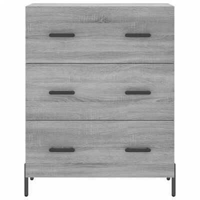 vidaXL Highboard Grau Sonoma 69,5x34x180 cm Holzwerkstoff