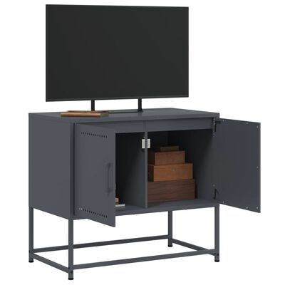 vidaXL TV-Schrank Anthrazit 68,5x39x60,5 cm Stahl