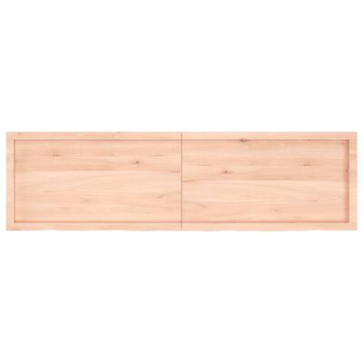 vidaXL Waschtischplatte 180x50x(2-4) cm Massivholz Unbehandelt