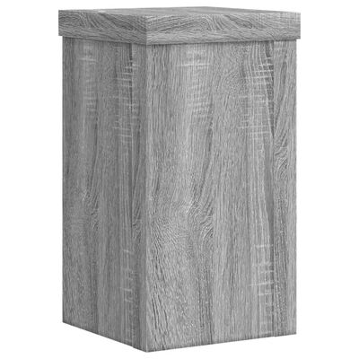 vidaXL Pflanzenständer 2 Stk. Grau Sonoma 10x10x18 cm Holzwerkstoff