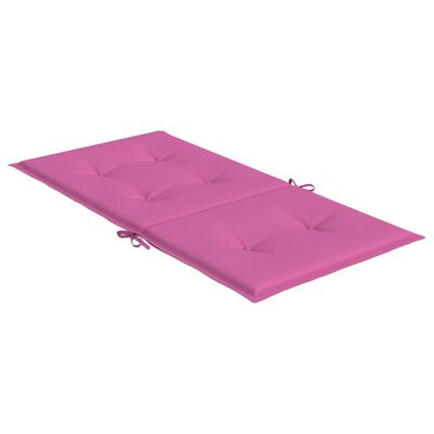 vidaXL Niedriglehner-Auflagen 6 Stk. Rosa Stoff