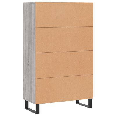 vidaXL Highboard Grau Sonoma 69,5x31x115 cm Holzwerkstoff