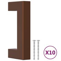 vidaXL Möbelgriffe 10 Stk. Bronzen 64 mm Edelstahl