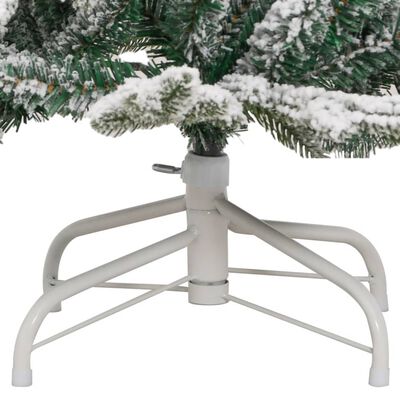 vidaXL Künstlicher Weihnachtsbaum Klappbar Beschneit 150 cm