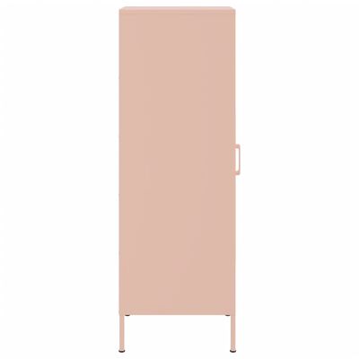 vidaXL Highboard Rosa 36x39x113 cm Stahl