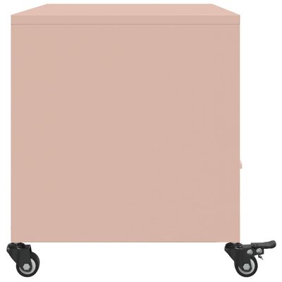 vidaXL TV-Schrank Rosa 68x39x43,5 cm Stahl