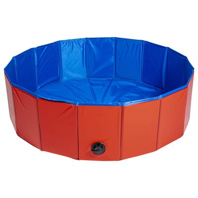 Animal Boulevard Haustier-Pool Cooling L 100x100x30 cm Rot/Blau