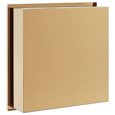 vidaXL Duschnische Golden Gebürstet 32x32x9 cm Edelstahl