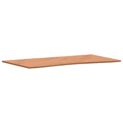 vidaXL Schreibtischplatte 110x(55-60)x1,5 cm Massivholz Buche