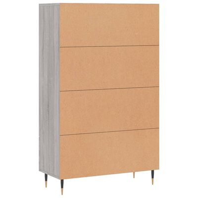 vidaXL Highboard Grau Sonoma 69,5x31x115 cm Holzwerkstoff