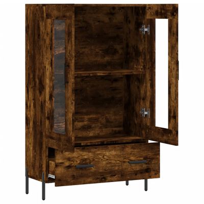 vidaXL Highboard Räuchereiche 69,5x31x115 cm Holzwerkstoff