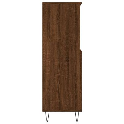 vidaXL Highboard Braun Eichen-Optik 60x36x110 cm Holzwerkstoff