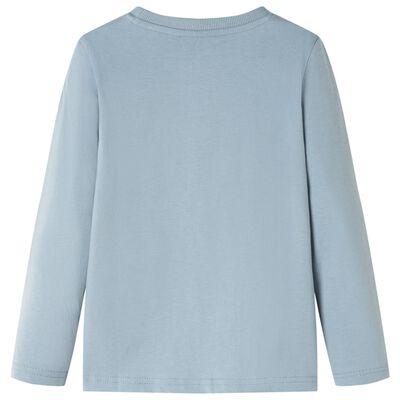 Kinder-Langarmshirt Hellblau 140