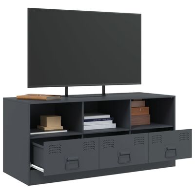 vidaXL TV-Schrank Anthrazit 99x39x44 cm Stahl