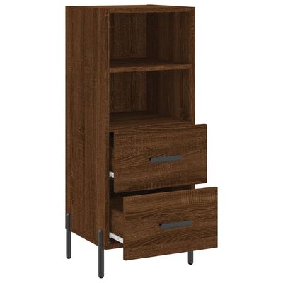 vidaXL Sideboard Braun Eichen-Optik 34,5x34x90 cm Holzwerkstoff