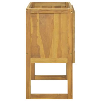 vidaXL Badschrank 90x40x75,5 cm Massivholz Teak