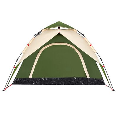 vidaXL Kuppel-Campingzelt 3 Personen Grün Quick Release