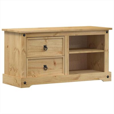 vidaXL TV-Schrank Corona 100x40x52 cm Massivholz Kiefer