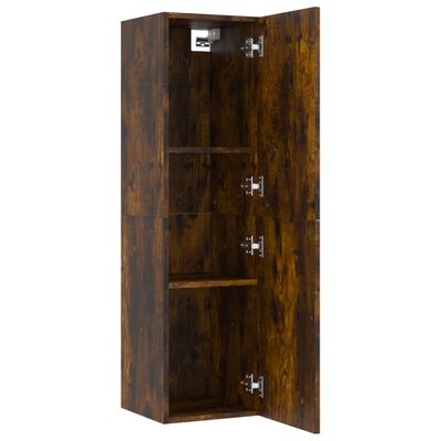 vidaXL TV-Wandschrank Räuchereiche 30,5x30x110 cm