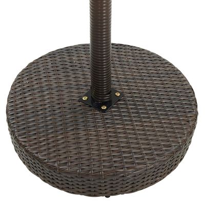 vidaXL 3-tlg. Gartenbar-Set Poly Rattan Braun