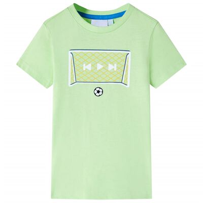 Kinder-T-Shirt Limette 128